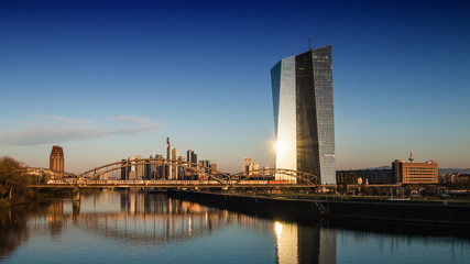 Fototapeta na wymiar Europäische Zentralbank, Frankfurt am Main