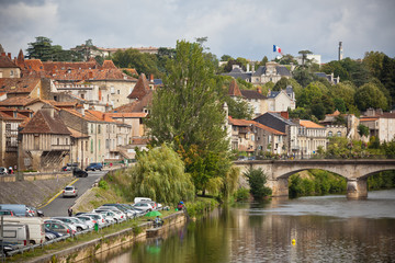 Picturesque view of Perigueux town in France