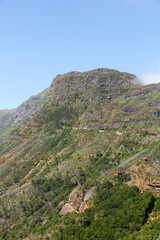 View to the south from the pass Boca da Encumeada in Madeira