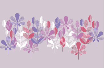 autumn leaves pattern vector illustration. concept abstract natural element for header, invitation, surface design