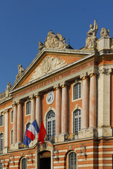 Toulouse, fa&ccedil;ade du Capitol, Occitanie, Haute-Garonne, France