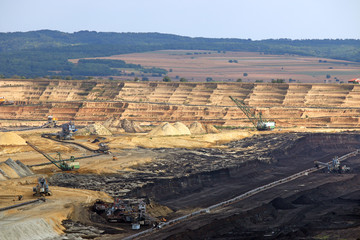 Open pit coal mine Kostolac Serbia
