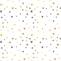 Party celebration confetti triangles pattern.
