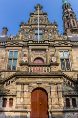 Fototapeta na wymiar Facade of the main university building of Leiden