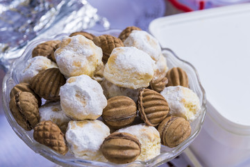 various small homemade cakes