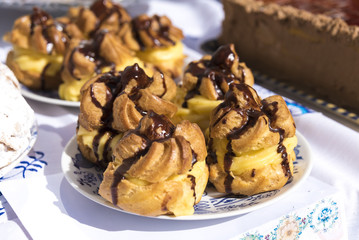 various small homemade cakes