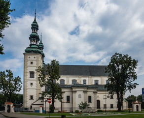 Cathedral Basilica of the Assumption of the Blessed Virgin Mary in Lowicz city, Lodzkie, Poland