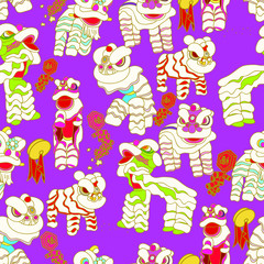 Fototapeta premium Lion Dance