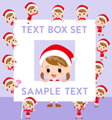 Santa Claus Costume girl_text box