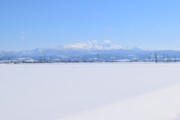 北国の雪景色