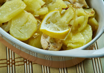 lemon chicken potato casserole