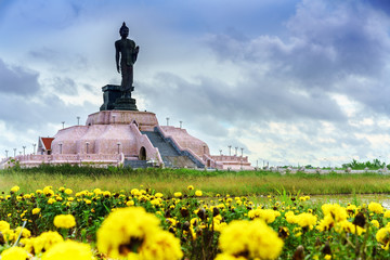  Beautiful  Phutthamonthon Isan , place to worship in the Buddhist East Isan Park , Khon Kaen , Thailand