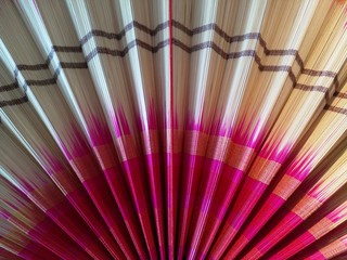 background with pattern paper fan