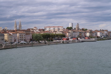 View on Mâcon from François-Mitterrand bridge