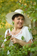 beautiful woman in hat