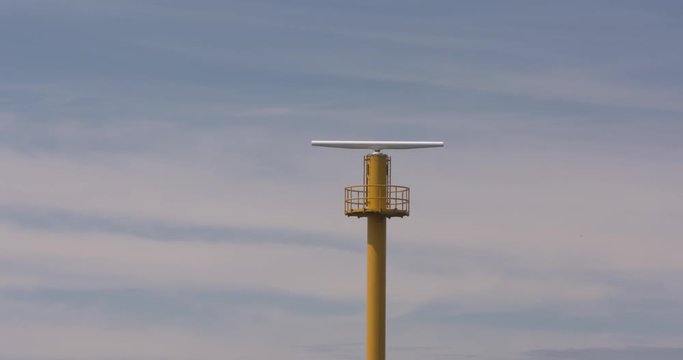  radar tower with a rotating antenna