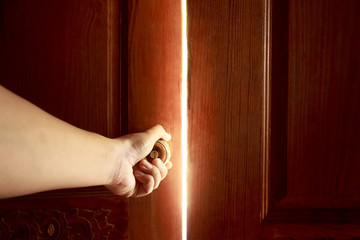 Naklejka premium open door light