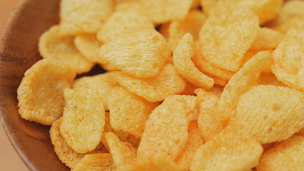 Eating Cheese crisp