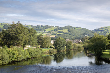 Fototapeta na wymiar River Conwy at Llanrwst, Wales