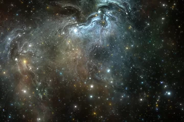 Weltraumhintergrund mit Nebel und Sternen © Peter Jurik