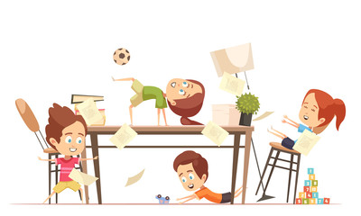 Kids Yoga Design Concept