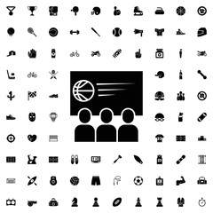 Sport conference icon. set of filled sport icons.