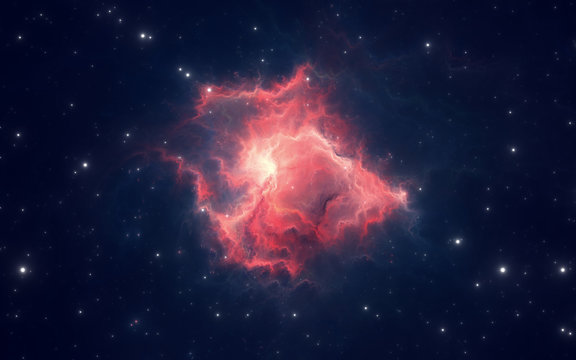Space nebula, for use with projects on science, research, and education. 3d illustration