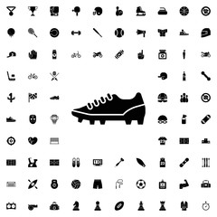 Sneakers icon. set of filled sport icons.
