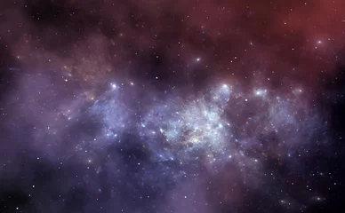 Weltraumhintergrund mit Nebel und Sternen © Peter Jurik