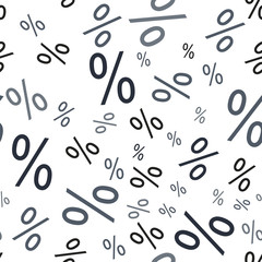 Percent seamless business background. Discount illustration. Economic finance promotion pattern