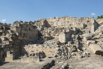 Fototapeta na wymiar Ruine des Apollo-Tempels auf der Insel Ägina, Griechenland