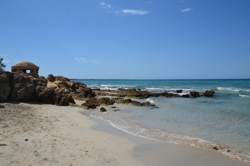 Fototapeta na wymiar Gallipoli (Salento) - spiaggia Punta Suina