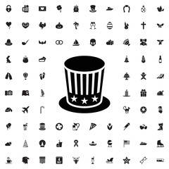 St patricks day hat icon. set of filled holiday icons.