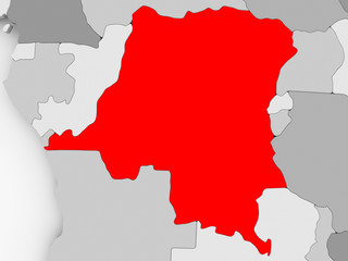 Map of Democratic Republic of Congo