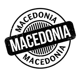 Macedonia rubber stamp. Grunge design with dust scratches. Effects can be easily removed for a clean, crisp look. Color is easily changed.