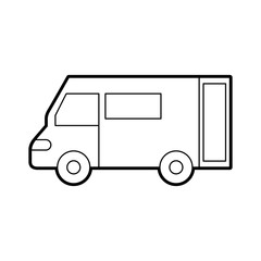 truck icon delivery van service transport business