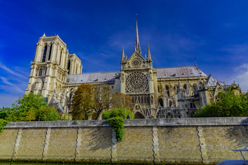 Obraz premium Notre Dame in Paris, in the autumn