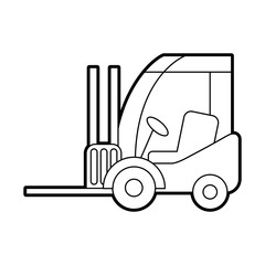 forklift delivery truck cargo vehicle