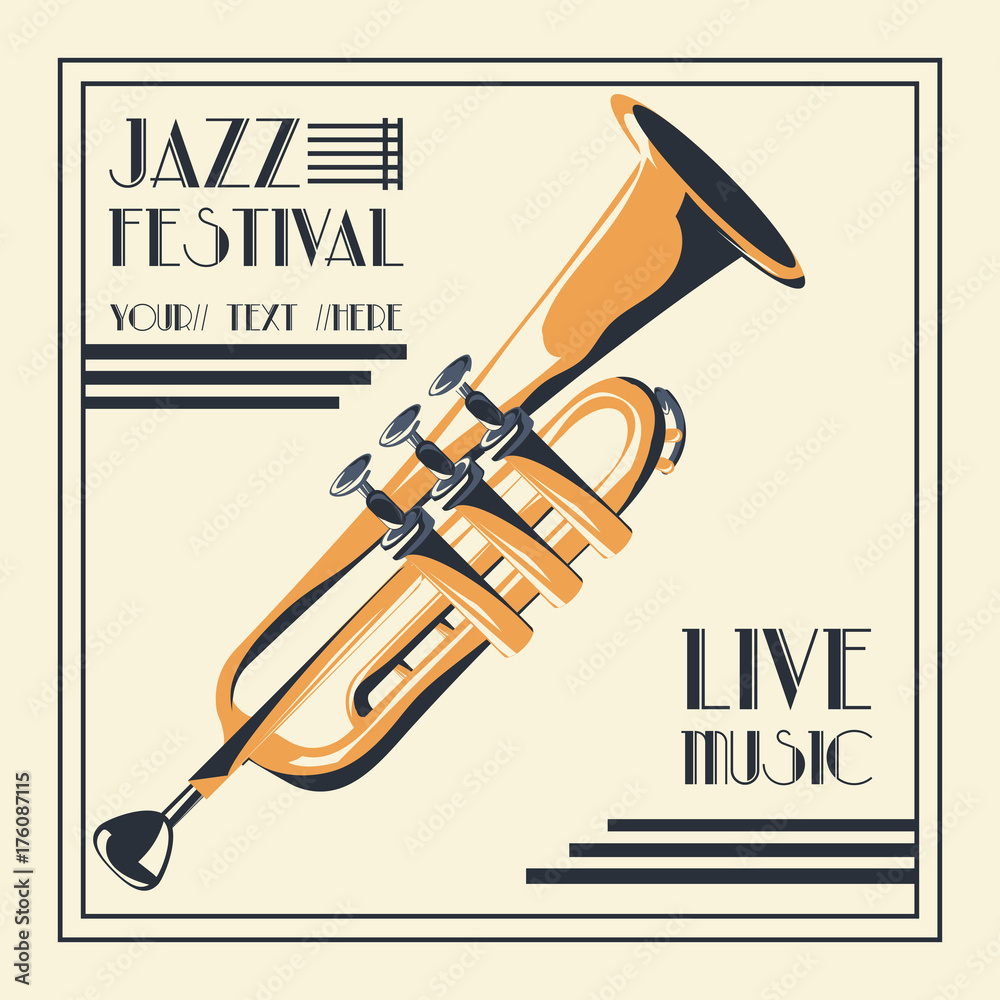 Poster jazz festival design