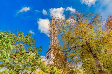 panorama of Paris Eiffel Tower in France