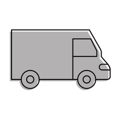 truck icon delivery van service transport business