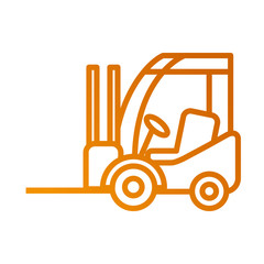 forklift delivery truck cargo vehicle