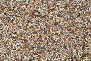 Different colored beach pebbles