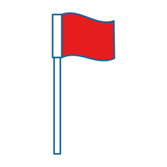 pointer location flag isolated icon
