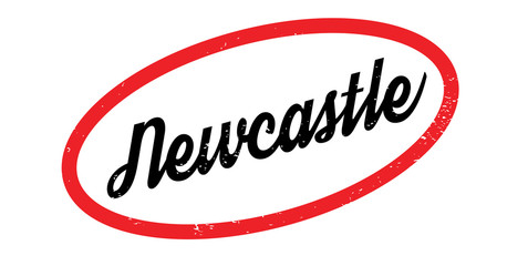Newcastle rubber stamp. Grunge design with dust scratches. Effects can be easily removed for a clean, crisp look. Color is easily changed.