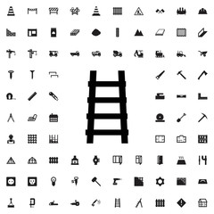 Stairs icon. set of filled construction icons.