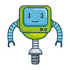 electronic robot with wheels