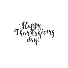 Thanksgiving day lettering