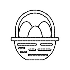 farm basket and egg food natural