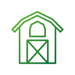 Obraz premium barn icon agriculture farm house building graphic